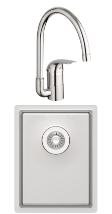 Комплект Мойка Florentina Оптима OHM.300.400 + Смеситель Grohe Euroeco 32752000