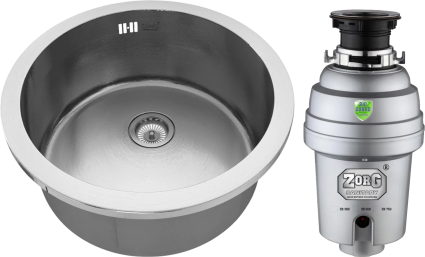 Комплект Мойка Zorg Inox RX ZR-500 + Измельчитель Inox D ZR-56 D