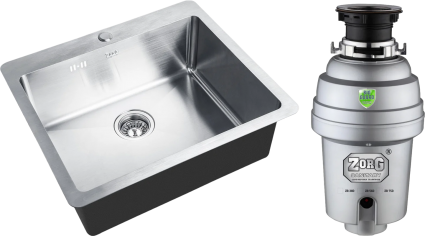 Комплект Мойка Zorg Inox HD 5951 + Измельчитель Inox D ZR-56 D