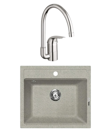 Комплект Мойка Lava Q2.SCA scandic + Смеситель Grohe Euroeco 32752000