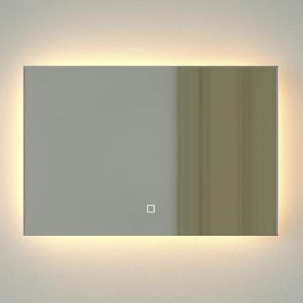 Зеркало Defesto Glow DF 2512SH 60х40 с LED-подсветкой, 3000 K, сенсорный выключатель
