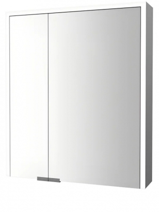 Зеркальный шкаф Esbano ES-5006 60 (20+40)х70 см для ванной с инфракрасным выключателем, с LED-подсветкой корпуса и внутренней подсветкой, с встроенной розеткой, с двумя дверками