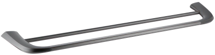 Полотенцедержатель Cezares Liner THD-60-GM двойной, оружейная сталь
