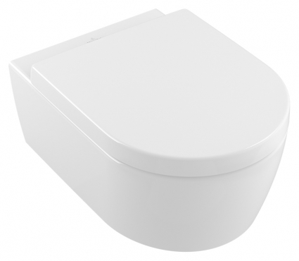 Унитаз подвесной Villeroy & Boch Avento 5656 HRR1 alpin с микролифтом