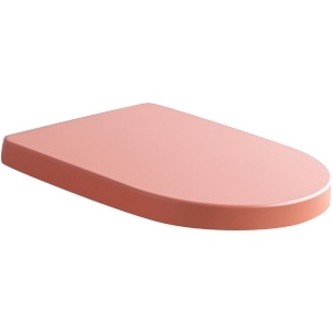 Крышка-сиденье ArtCeram File FLA002 rosso corallo, с микролифтом, петли хром