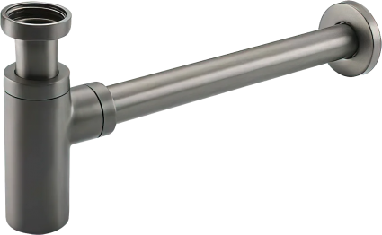 Сифон для раковины Frap F82-9 оружейная сталь