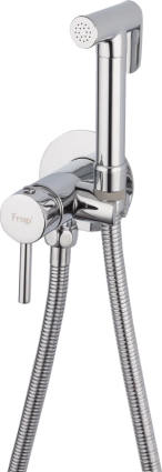 Гигиенический душ Frap F7505-2 со смесителем, С ВНУТРЕННЕЙ ЧАСТЬЮ, хром