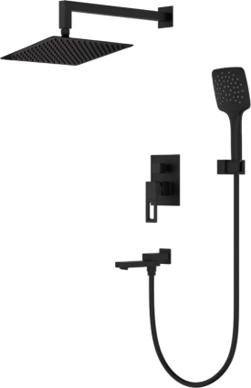Душевой комплект Gappo G17-6 G7117-6 С ВНУТРЕННЕЙ ЧАСТЬЮ, черный