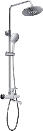 Душевая стойка Frap H49 F2449 хром, белая