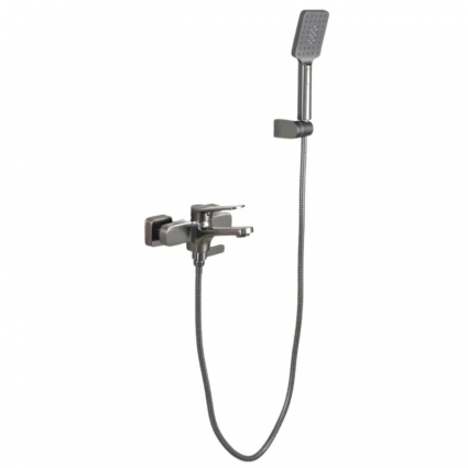 Смеситель для ванны с душем Frap H62 F3262-9 оружейная сталь