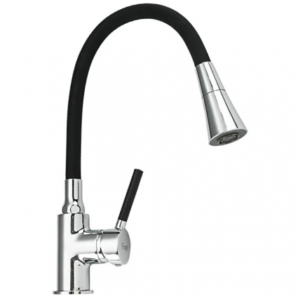 Смеситель для кухни Frap H44 F4044 черный, хром