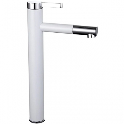 Смеситель для раковины Frap H52 F1052-15 белый, хром