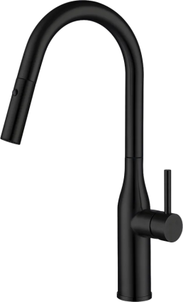 Смеситель для кухни Gappo G4398-46 с выдвижным изливом, черный