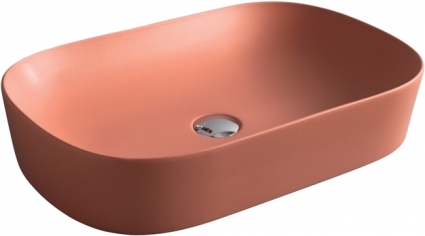 Раковина ArtCeram Ghost 65 rosso corallo