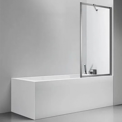 Шторка на ванну Veconi Palau PL-85GR 60x150, брашированный графит