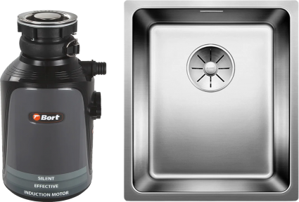 Комплект Мойка Blanco Andano 340-U + Измельчитель Bort Alligator 93410754