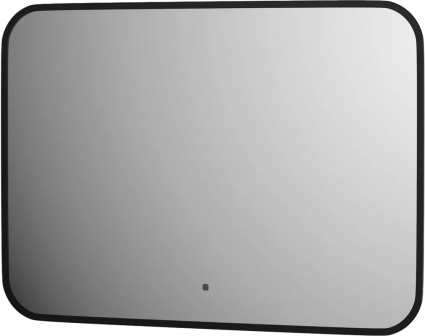 Зеркало Defesto Aura DF 2974RH 70x50, с теплой подсветкой, инфракрасный выключатель, черное