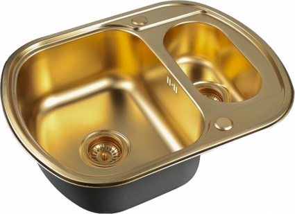 Мойка кухонная Zorg Inox Pvd SZR-62-2-49 bronze