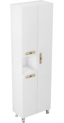 Шкаф-пенал Triton Родос 60 L, 3 двери, белый