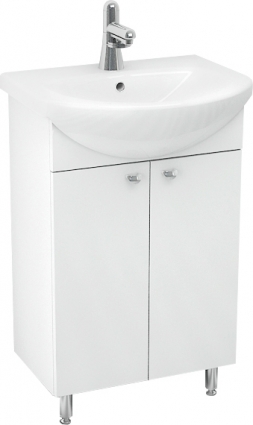 Тумба для комплекта Triton Локо 55 напольная, 2 двери, белая