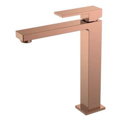 Смеситель для раковины Boheme Qubic 472-CB copper brushed