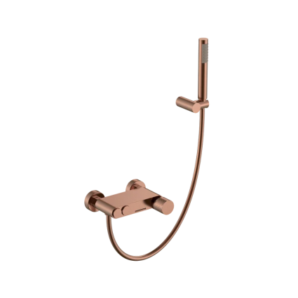 Смеситель для ванны с душем Boheme Stick 123-CB copper brushed