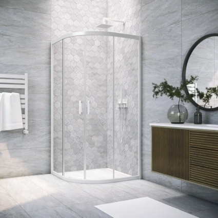 Душевой уголок Vegas Glass Zs Novo 120 01 01 120x120 см, профиль белый
