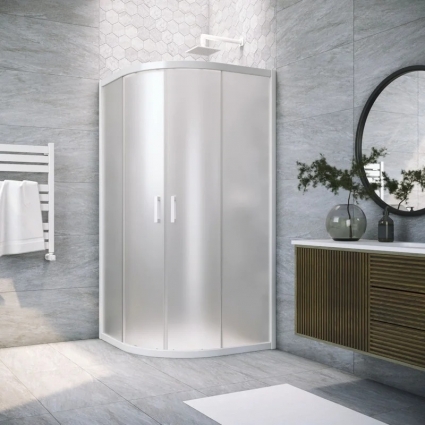 Душевой уголок Vegas Glass Zs Novo 110 01 10 110x110 см, профиль белый
