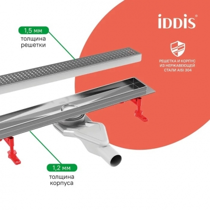 Душевой трап (лоток) Iddis Perfex 975B6SB20DZ 60 см, хром