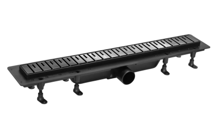 Душевой трап (лоток) Plastbrno SZA885M 85 см, решетка 2, графит