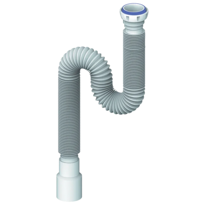 Гофра 1 1/4"*32/40 MD155 (1500 мм) с гайкой, плоская прокладка UNICORN, 555107