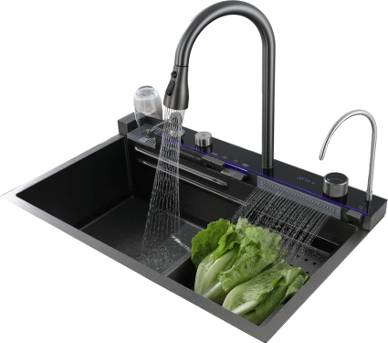 Многофункциональная мойка для кухни Cerutti Spa Gloria II 10356 nano black