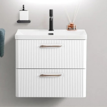 Тумба под раковину без столешницы BelBagno Due 60 bianco lucido