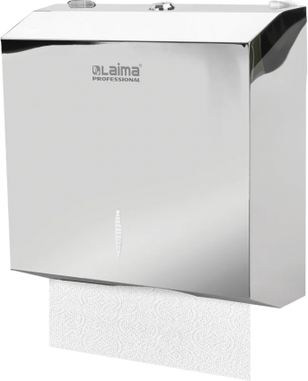 Диспенсер бумажных полотенец Laima Inox H2 Z-сложения, зеркальная нержавеющая сталь