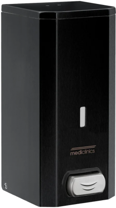 Диспенсер для мыла Mediclinics DJ0031B черный, эпоксидная краска