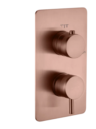 Встраиваемый смеситель для душа и ванны Boheme Cell 135-2-CB С ВНУТРЕННЕЙ ЧАСТЬЮ, copper brushed