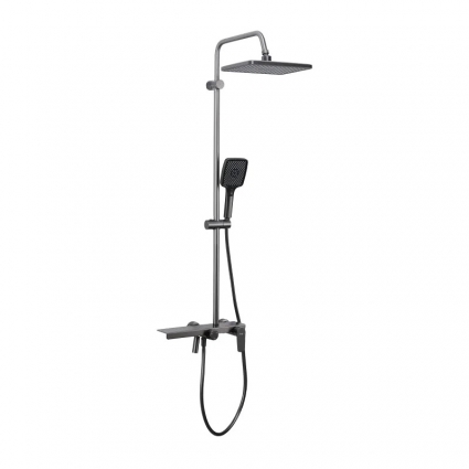 Душевая стойка Frap H203 F24203-9 оружейная сталь
