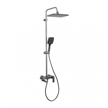 Душевая стойка Frap H202 F24202-9 оружейная сталь