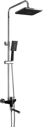 Душевая стойка Frap H57 F2457 хром, черная