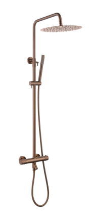Душевая стойка Boheme Uno 468-T-BRB brushed bronze, с термостатом
