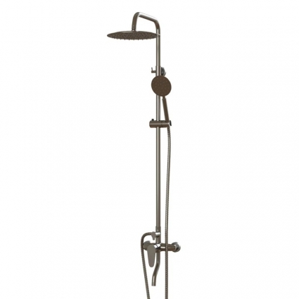 Душевая система 35к MIXLINE MLSS36-06 "Steel Kit" излив лейка 1 позиция+лейка"Тропический душ"