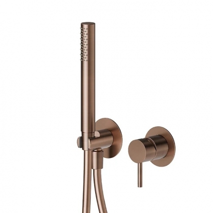 Встраиваемый смеситель для душа и ванны Newform X-Steel 316 69676EX.59.067 copper bronze