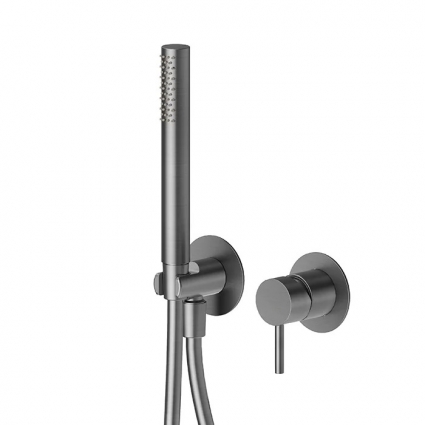 Встраиваемый смеситель для душа и ванны Newform X-Steel 316 69676EX.59.064 gun metal