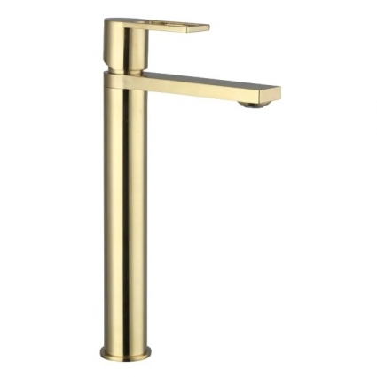Смеситель для раковины Caprigo Kub 54-023-brg матовое золото