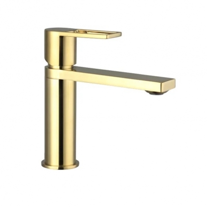 Смеситель для раковины Caprigo Kub 54-020-brg матовое золото
