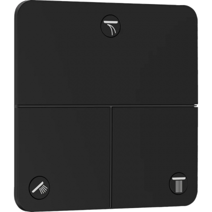 Переключатель потоков Hansgrohe ShowerSelect Comfort Q 15587670 на три потребителя, черный матовый