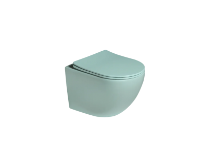 Унитаз подвесной SantiLine SL-5005T-LG светло-зеленый матовый