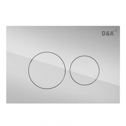 Кнопка смыва для унитаза D&K Bayern DB1529001.2 пластик, цвет матовый хром