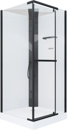 Душевая кабина Cerutti Spa Mimi MiMi90B 90x90, профиль черный