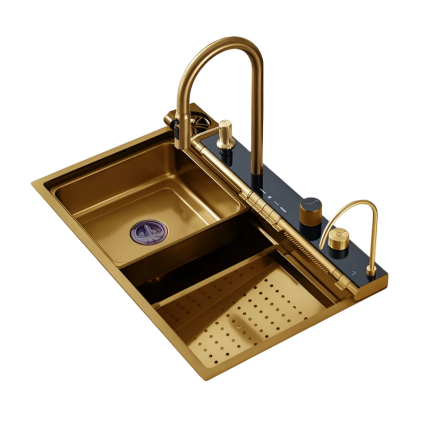 Многофункциональная мойка для кухни Cerutti Spa 11109 nano gold, золото